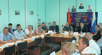 Проведены показные учебные занятия с главами администраций муниципальных образований Брянской области